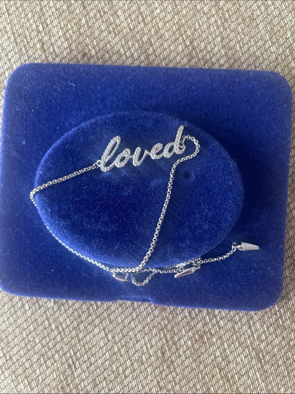 925 Silver ‘Loved’ bracelet